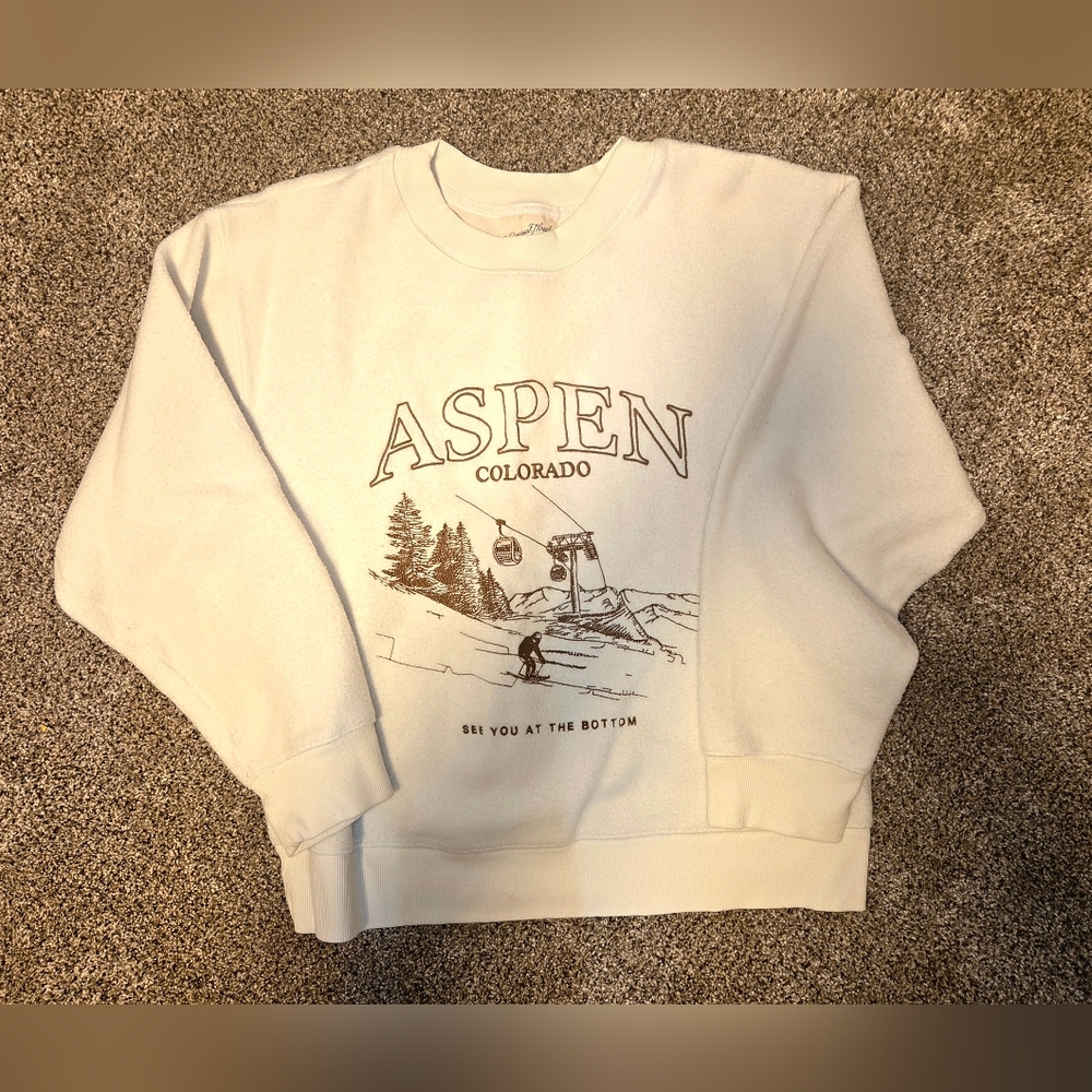 Aspen Colorado Cream Sweatshirt